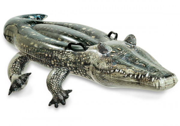 Intex 57551 nafukovací vozítko do vody reálný krokodýl 170 x 86 cm