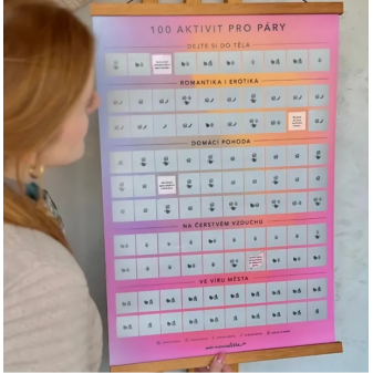 Albi Stírací plakát 100 aktivit pro páry AO5