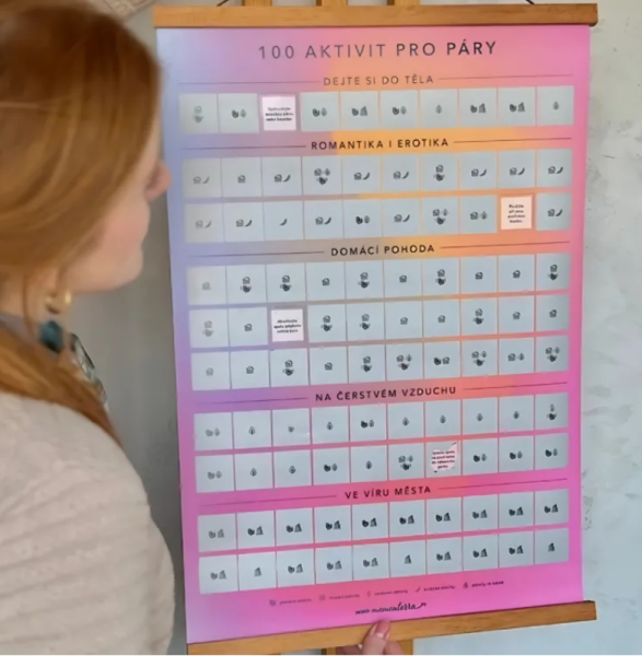 Albi Stírací plakát 100 aktivit pro páry AO5