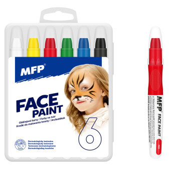 Barvy na obličej  make-up 6ks set
