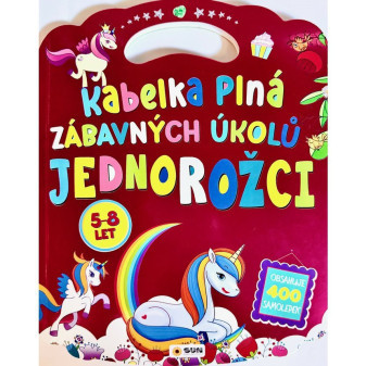 Kabelka plná zábavných úkolů - jednorožci 400 samolepek 5-8 let