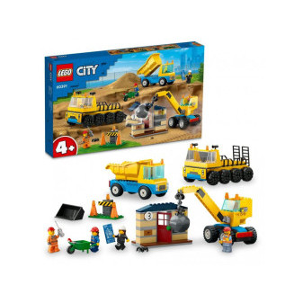 LEGO® City 60391 Vozidla ze stavby a demoliční koule