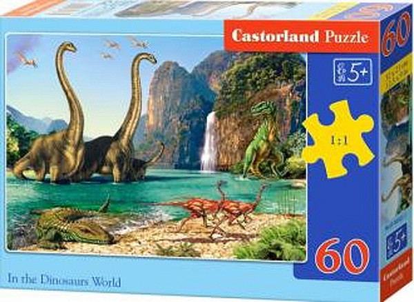 Castorland 6922 puzzle Dinosauří svět 60 dílků