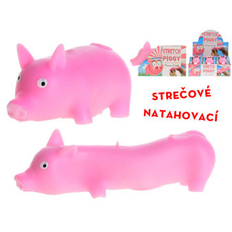 Prasátko strečové natahovací 10cm v krabičce