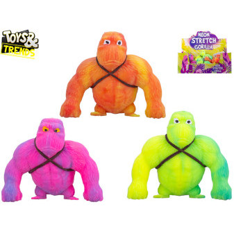 Toys&Trends gorila super neon strečová barevná 10cm 3barvy
