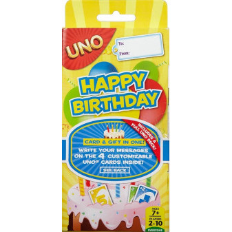 Mattel UNO Happy Birthday hrací karty CGJ06