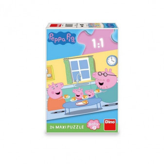 Dino Puzzle Peppa Pig oběd 24 maxi  dílků