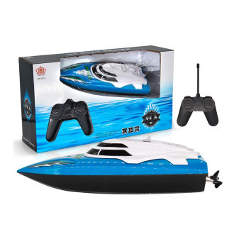 R/C Loď modrá - 4 kanálová na dálkové ovládání