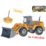 R/C bagr nakladač 23cm 27MHz plná funkce na dálkové ovládání se světlem v krabičce