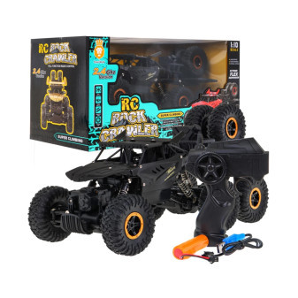 Auto Crawler RC Rock 1:10 40 cm černé 6x6 na dálkové ovládání s dobíjecí baterií