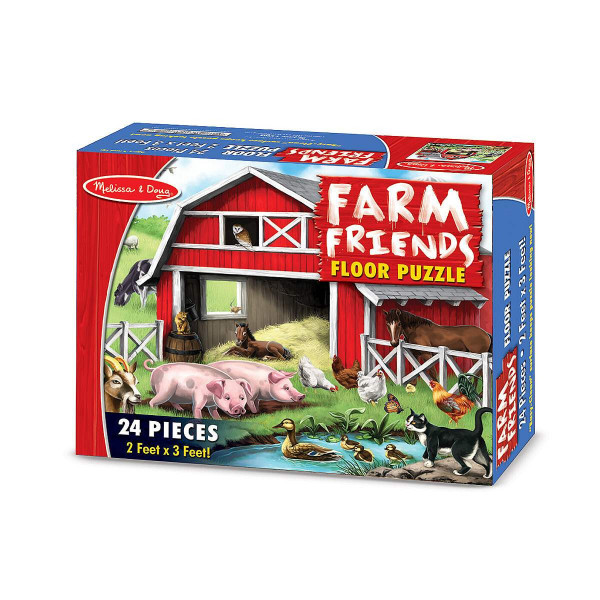 Melissa & Doug puzzle podlahové 24 ks farma