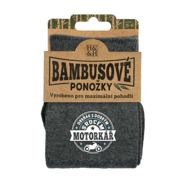 Albi Bambusové ponožky - Motorkář vel. 39-46