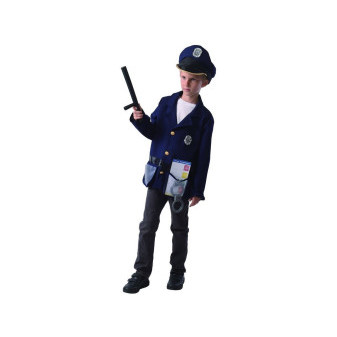 Šaty na karneval - policista, 120 - 130 cm