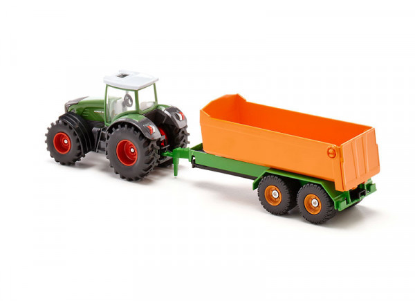 Siku 1989 Farmer traktor New Fendt s vyklápěcím přívěsem 1:50