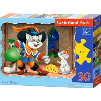 Castorland Puzzle 30 dílků - Kocour v botách