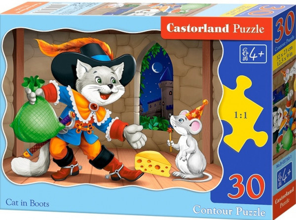 Castorland Puzzle 30 dílků - Kocour v botách