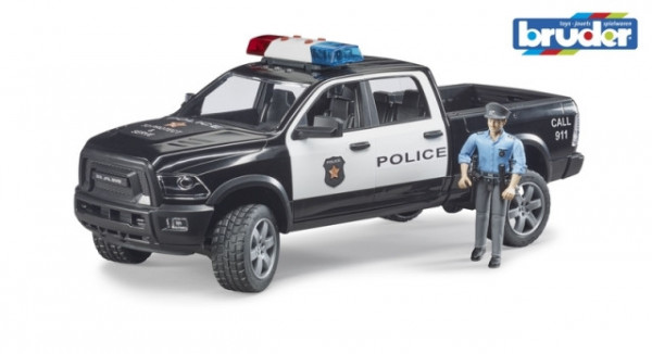 Bruder 2505  Policejní auto teréní Dodge RAM 2500 s policistou