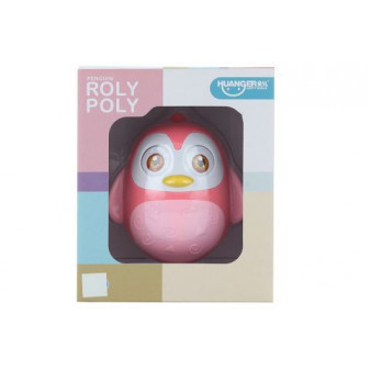 Rolly-Polly zvířátko růžové 12 cm se zvukem 850009