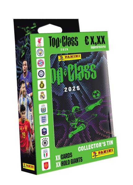 PANINI TOP CLASS 2025 - plechová krabička (pocket)