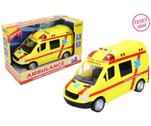 Auto Záchranka sanitka s efekty 22 cm