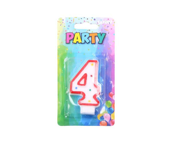 Párty narozeninová Dortová svíčka číslo 4