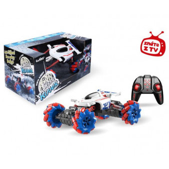 Auto Moon Rover RC na dálkové ovládání 35 cm, červený na bateriový pack