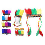 Set karneval - čelenka indián mix barev