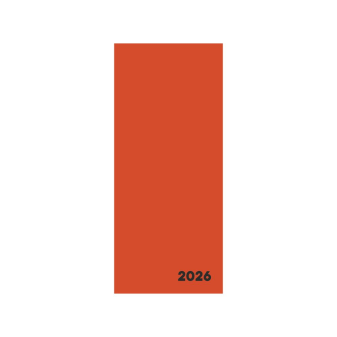 Diář PVC měsíční 2026 VERDE cihlová