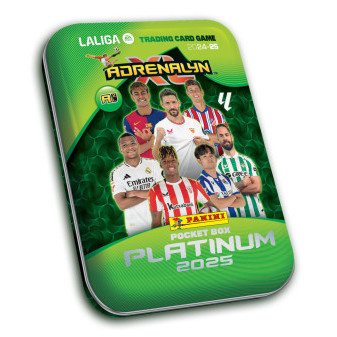 PANINI LALIGA 2024/2025 - ADRENALYN karty - plechová krabička (pocket)