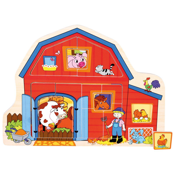 Bino Puzzle Farma dřevěné