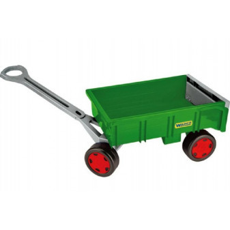 Wader vozík vlečka dětská plastová 95 cm nosnost 60 kg zelená