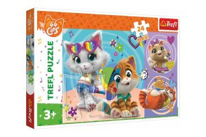 Trefl Puzzle maxi 24 dílků Šťastné kočky 44 cats