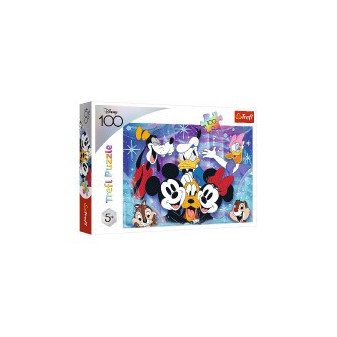 Trefl Puzzle Ve světě Disney je zábava 100 dílků 41x27,5cm v krabici 29x20x4cm