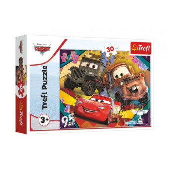 Trefl Puzzle 18293 Puzzle Cars 3 Rychlá auta 30 dílků v krabičce.