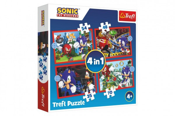 Trefl Puzzle 4v1 Sonic/Sonic The Hedgehog