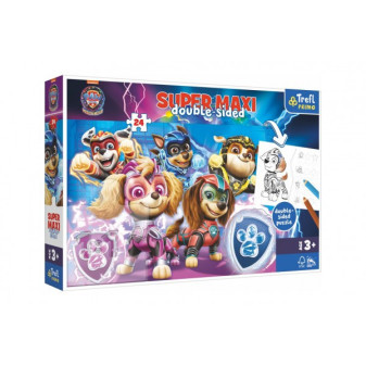 Trefl Puzzle SUPER MAXI oboustranné Psí tým v akci Tlapková patrola Paw patrol 24 dílků v krab.