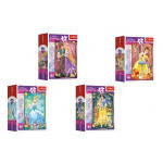 Trefl Minipuzzle Krásné princezny Disney Princess 54dílků