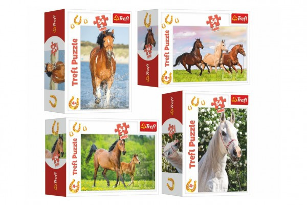 Trefl Minipuzzle 54 dílků Koně