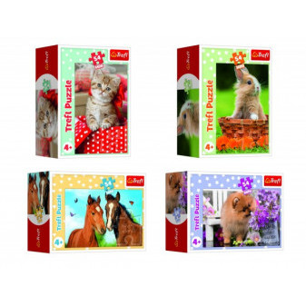 Trefl Minipuzzle 54 dílků Zvířátka - mláďata
