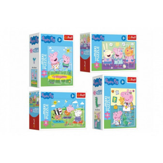 Trefl Minipuzzle miniMaxi 20 dílků Prasátko Peppa Peppa Pig 4 druhy