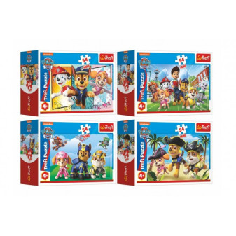 Trefl Minipuzzle 54 dílků Paw Patrol/Tlapková Patrola 4 druhy v krabičce