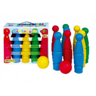 Wader Kuželky plast 24cm 9ks+2 míčky v krabici