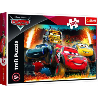 Trefl Puzzle Disney Cars 3/Extrémní závod 100 dílků 41x27,5cm v krabici 29x19x4cm