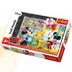 Trefl 118211 puzzle Mickey a Minnie slaví narozeniny Disney 30 dílků