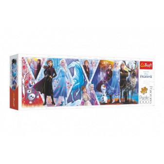 Trefl Puzzle panoramatické Ledové království II/Frozen II 1000 dílků 97x34cm