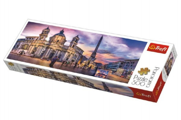 Trefl Puzzle  Piazza Navona, Řím panorama 500 dílků