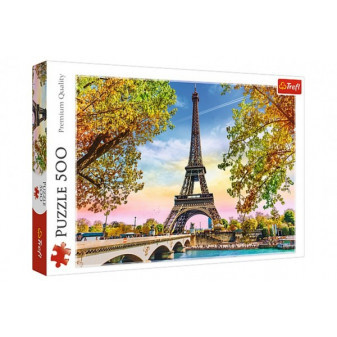 Trefl Puzzle Romantická Paříž 500 dílků 48x34 cm v krabici