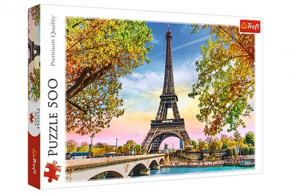 Trefl Puzzle Romantická Paříž 500 dílků 48x34 cm v krabici