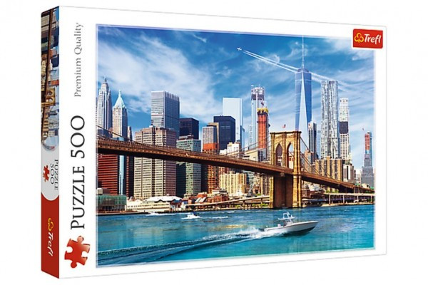 Trefl Puzzle Výhled na New York 500 dílků 48x34cm v krabici 40x26,5x4,5cm
