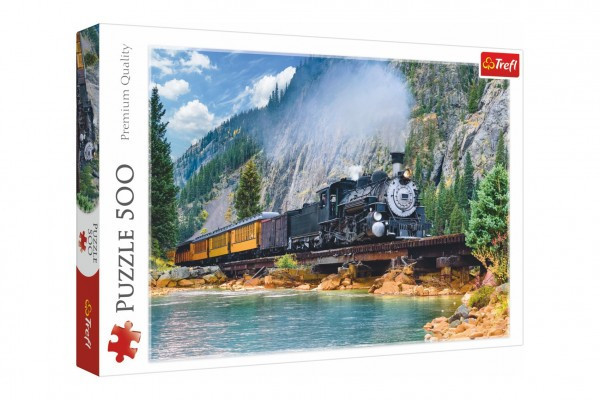 Trefl Puzzle 37379 Horský vlak 500 dílků v krabici